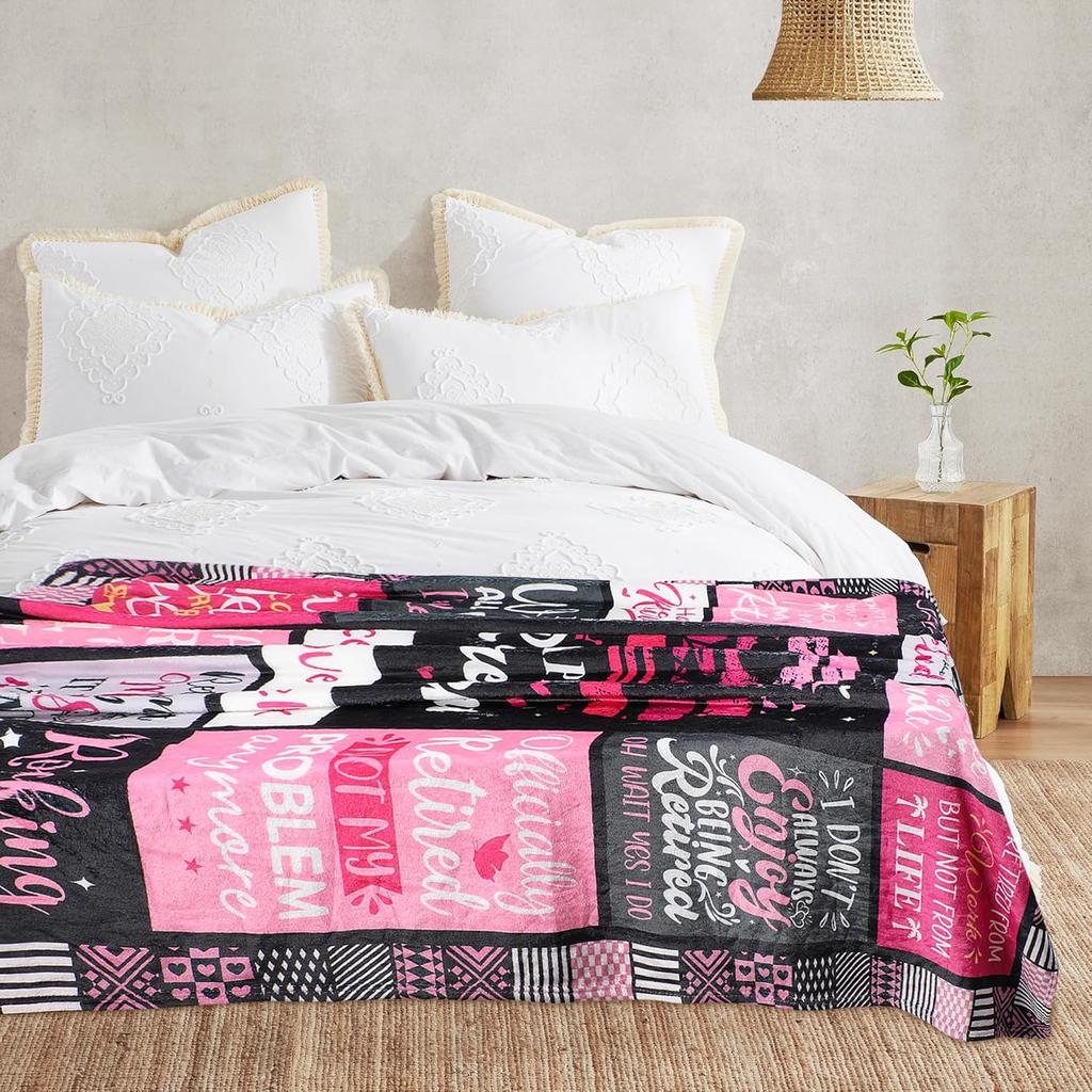 Retirement Gifts Throw Blanket for Women Retirement Blanket Retired Gifts Leaving Farewell Nurse Coworker Friend Gifts