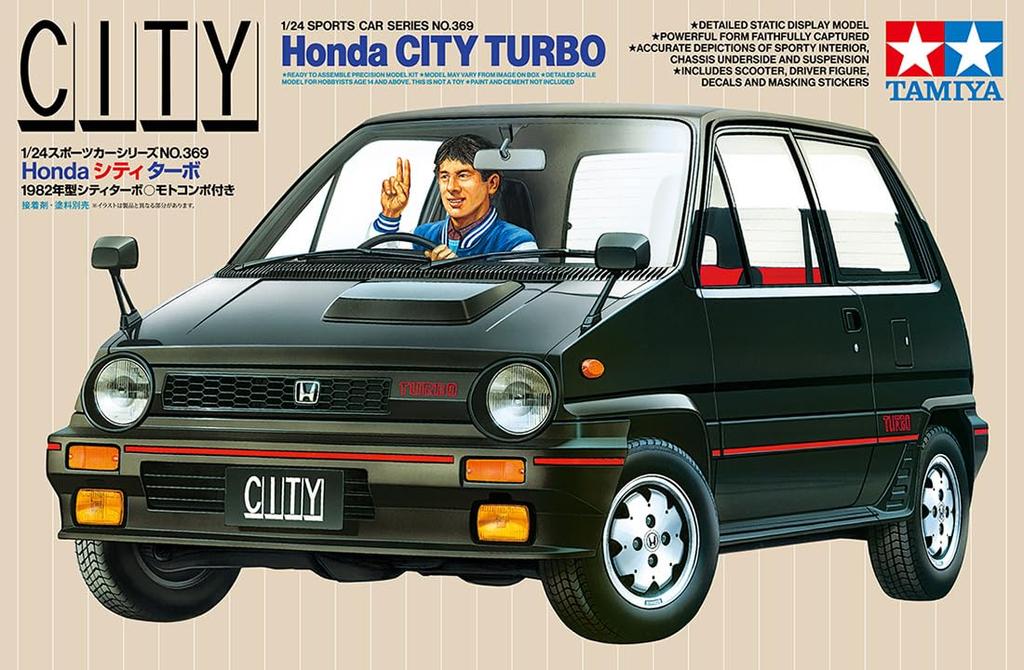 Tamiya Série sportovních vozů Honda City Turbo Plastikový model 24369 1/24 č. 369 (Auto)