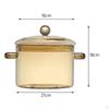 Clear Glass Soup Pot with Lid - Perfect for Pasta and Noodles
