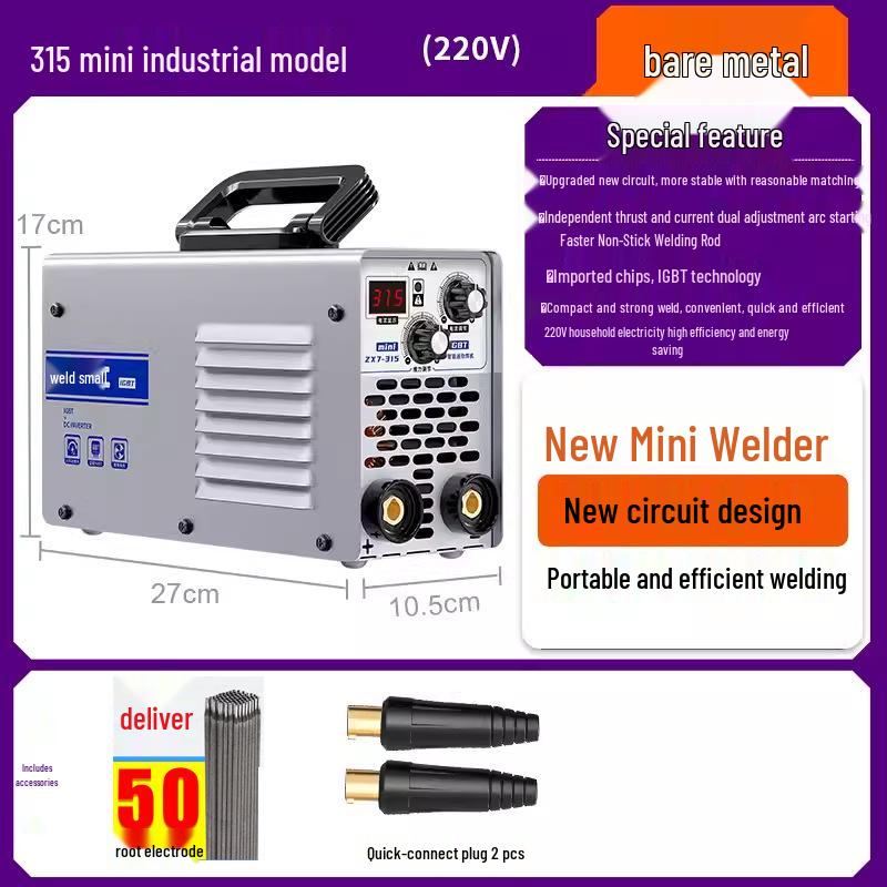 Weld Xiaoer 250: Compact Electric Welder, 220V Household & 380V Industrial Grade, Portable 315 Model
