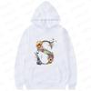 Women Hoodies Clothing 26 Alphabet Sweatshirts Hooded Shirt Fashion Flower Letters Graphic Outerwear White Women's Sweat-shirts