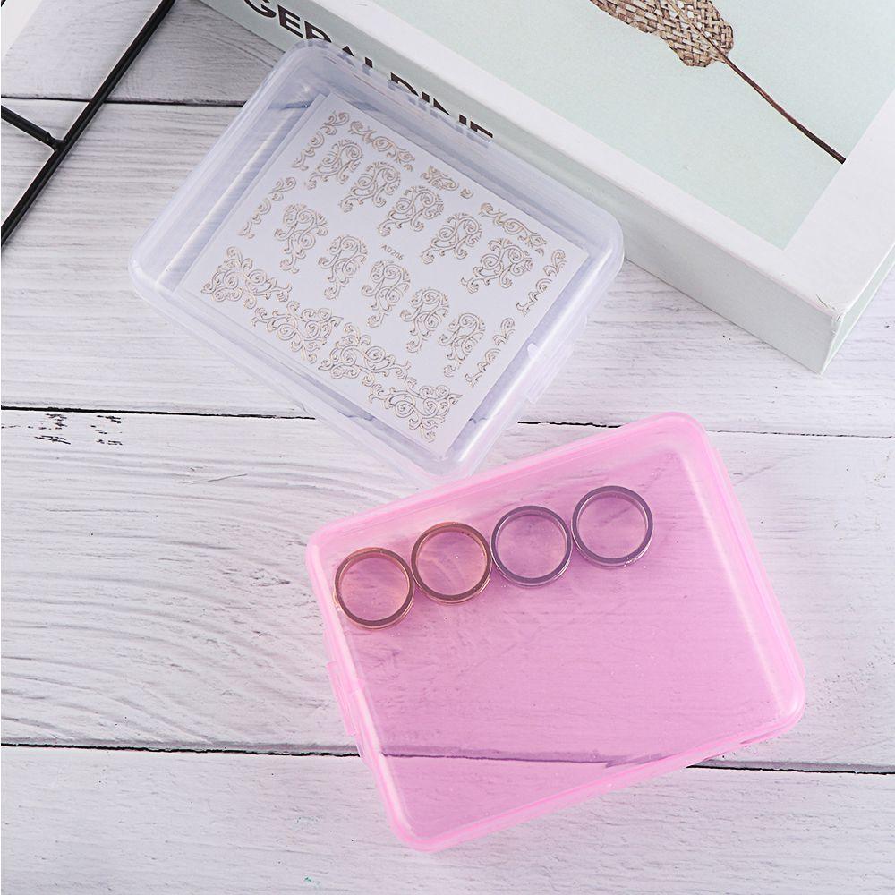 Face Masks Portable Container Dustproof Transparent Mask Storage Case Powder Puff  Case Storage Box