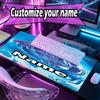 Custom Name Personalized Manchester City FC Pattern Mousepad, Laptop PC Desk Mat, Decorative Desk Mat for Home Keyboard Pad Gift