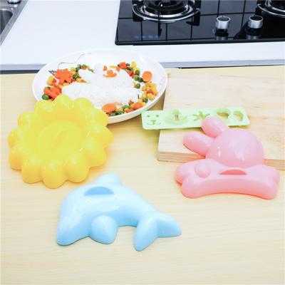Dolphin Rice Mold 4-piece Rabbit Cartoon Baby Rice Ball Mold Children's Bento Sushi DIY Mold