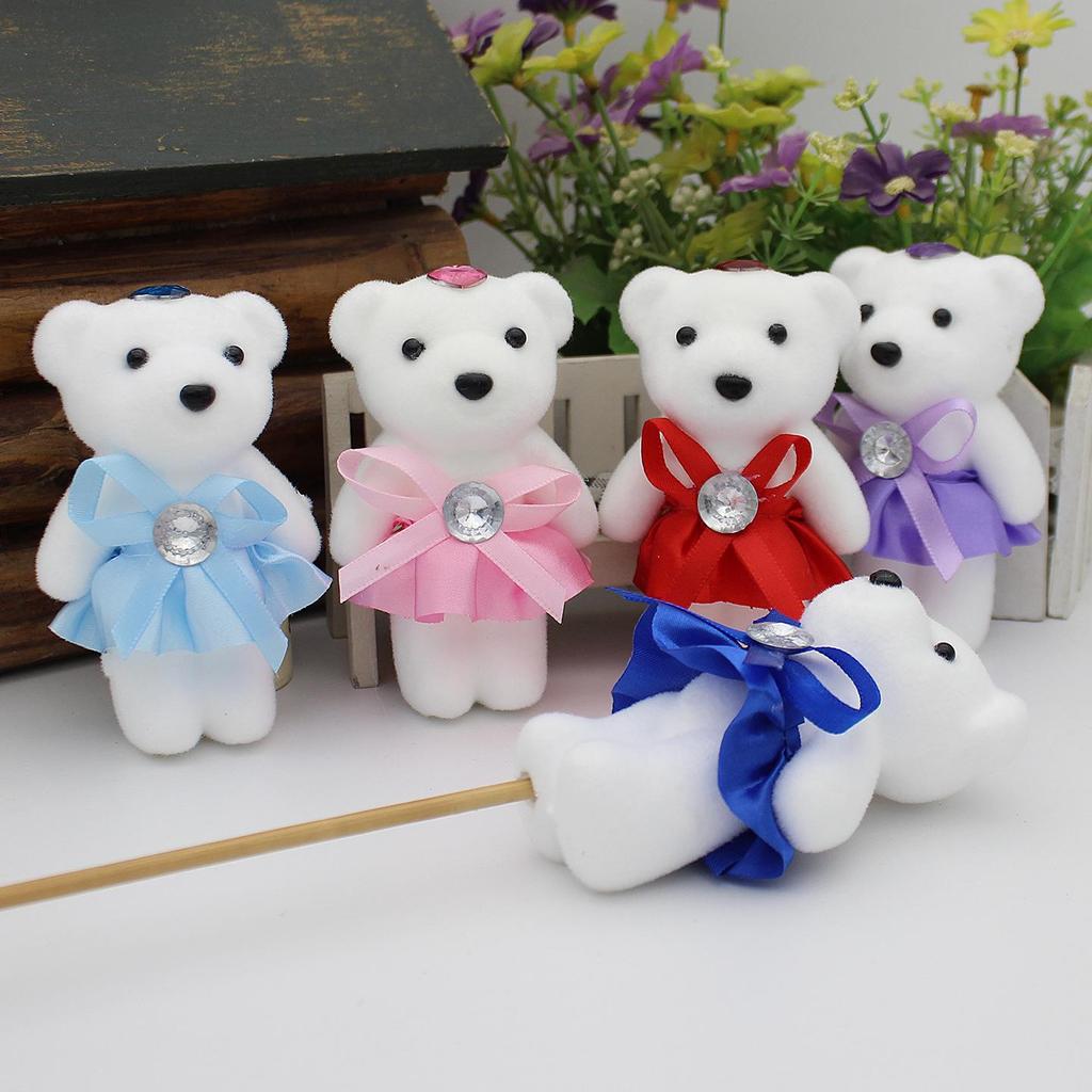 Cartoon Bouquet Doll Gift Bag - Ice Cream Foam Bear