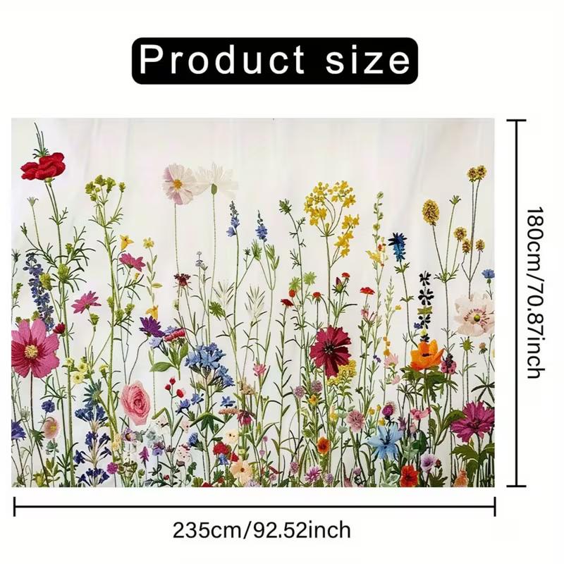 

Pastel Floral Wildflower Backdrop 235x180cm Botanical Watercolor Tapestry for Wedding, Birthday and Baby Shower 47.2x31.5inch/120*80cm