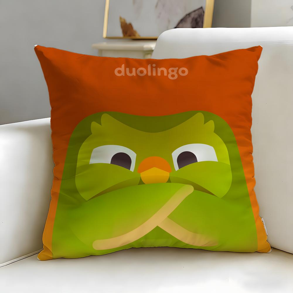 

Популярное обучающее приложение Duolingo Наволочка Мягкая и легко стирающаяся – Универсальная для дивана, кровати, путешествий и офиса 30cmx30cm