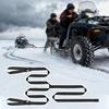 Snowmobile Tow Rope Heavy-Duty Safety Tool With Hook Strong Snow Off Road Tow Rope For Winter Off Road Adventures Camping