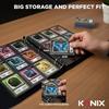 Classeur Premium avec reliure à anneaux - Konix - Jeux de cartes à collectionner - Magic The Gathering, Pokémon, Yu-Gi-Oh! - Noir