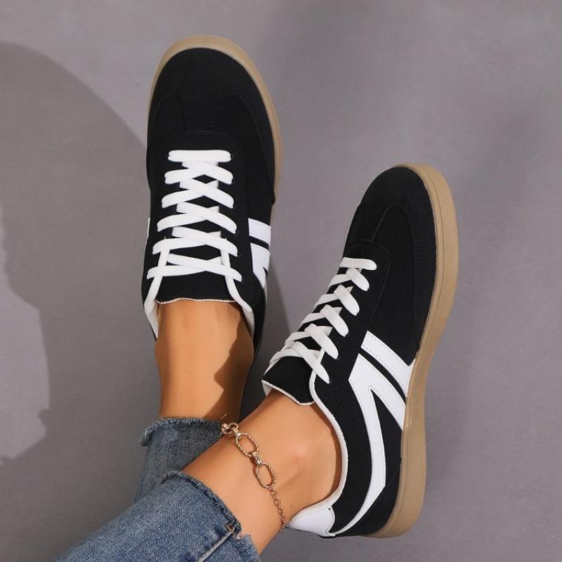 

Весенне-осенняя мода новые маленькие белые туфли модная цветовая гамма спортивная ретро повседневная обувь 43 чёрный