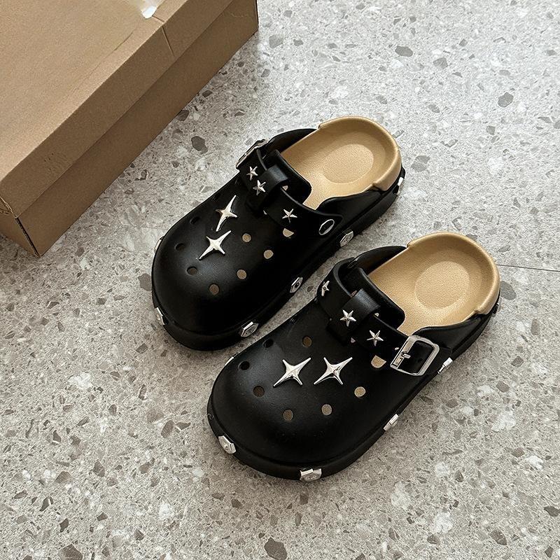 

Новый стиль женской обуви, студенческая обувь, шлепанцы 40 чёрный/коричневый