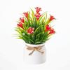 Plastic Artificial Flower Bonsai Fake Plant Flowers Potted Ornament Simulation Succulents Evergreen Bonsai Desktop Decoration