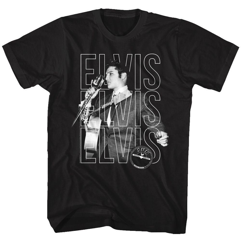 Elvis Presley Sun Records Repeat Music Shirt XXXL