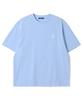 ADHOC Men'S Small Logo Half-Sleeve T-Shirt (Sky Blue) (Hcrsta2)