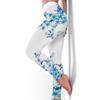 Sportswear Blue Floral Fitness Wear High Stretch Hip Lifting Tight Pants Yoga Wear Women