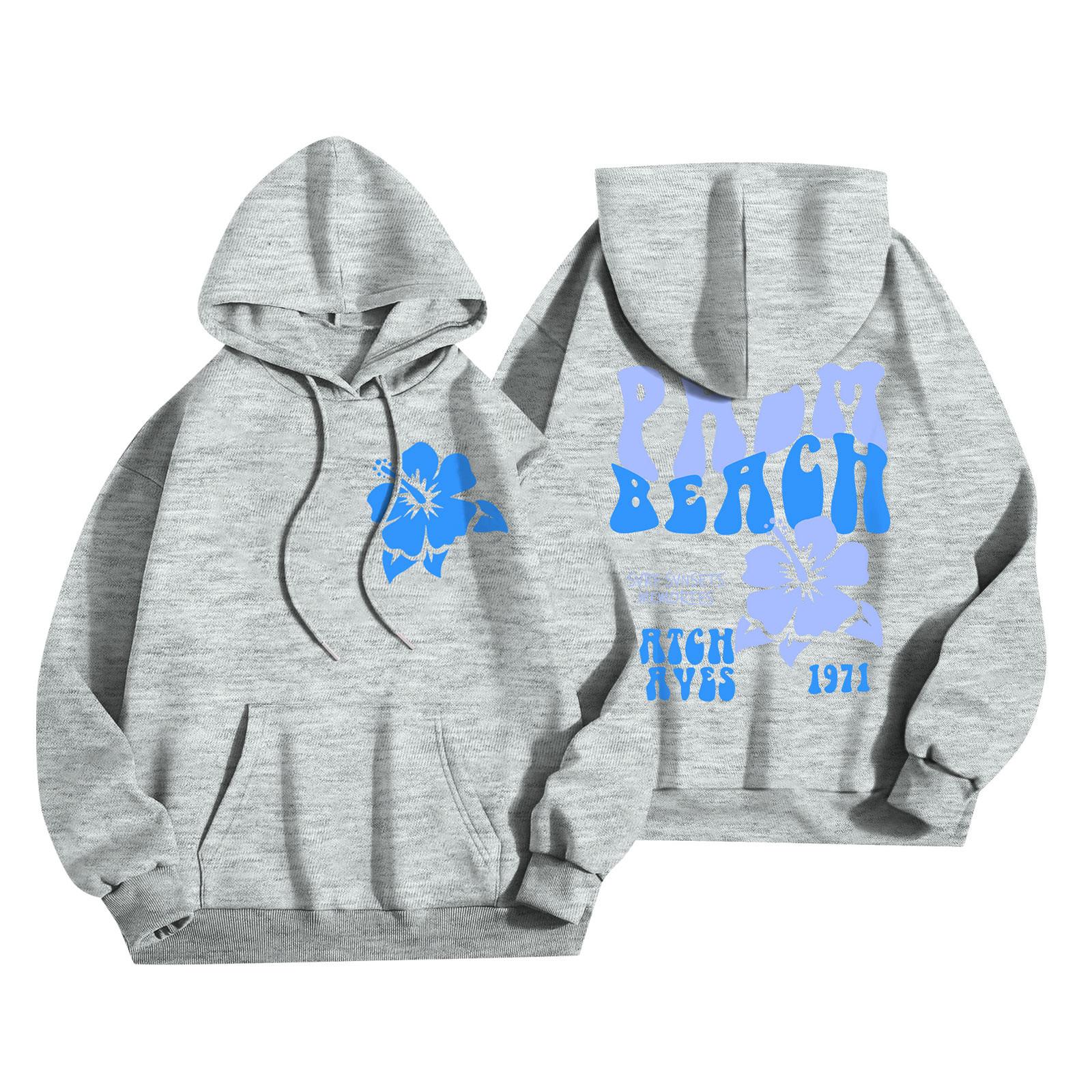 Толстовки для девочек-подростков с длинным рукавом и принтом букв — фото 12