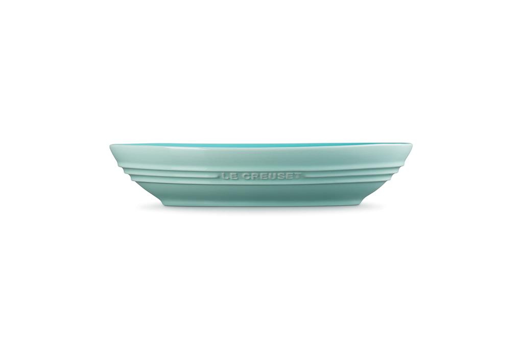 Le Creuset 23cm Oval Deep Dish, Cool Mint, Heat and Cold Resistant, Microwave, Oven, and Dishwasher Safe [Official Japanese Product]