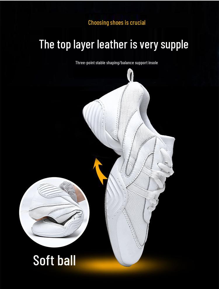 Yingrui Women's Aerobic Shoes: Soft Sole Cheerleading & Gymnastics Competition Shoes