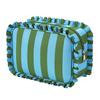 Ruffle Decoration Women's Makeup Case Colorful Travel Zipper Pouch  Toiletries Organization