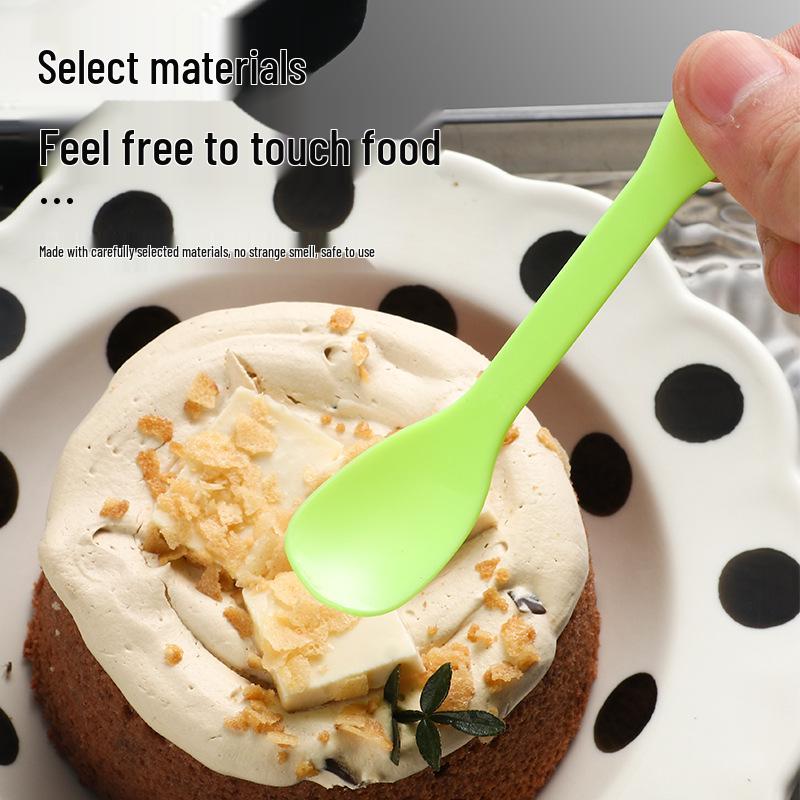 Disposable Individually Packaged Dessert Spoons for Ice Cream & Cake