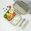 1pc 700ML+400ML Folding Dividers Silicone Lunch Box Dishwasher Safe Silicone Food Storage Containers Bowl with Lids for Kitchen