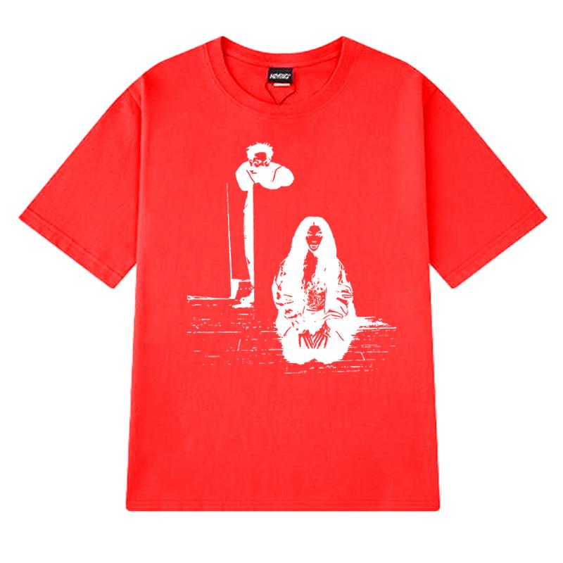 Kendrick Lamar Sza Tour 2025 Printed T Shirts Men Women Rapper Vintage Short Sleeve T-shirt Summer Unisex Casual 100% Cotton Top