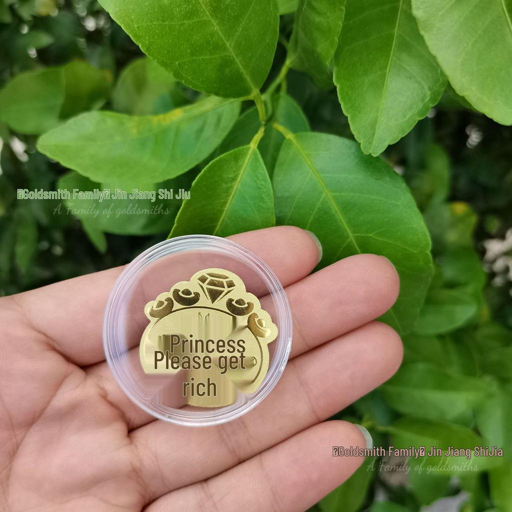 999 Guldfolie Mobilklistermärke - Inflödande Rikedom, Välståndsguden Födelsedagspresent