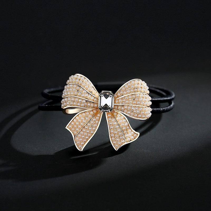 Super Immortal Butterfly Hair Rope Mori Imitation Crystal Durable Headrope Delicate Hair Tie Women's Rubber Band Hair Rope Headgear