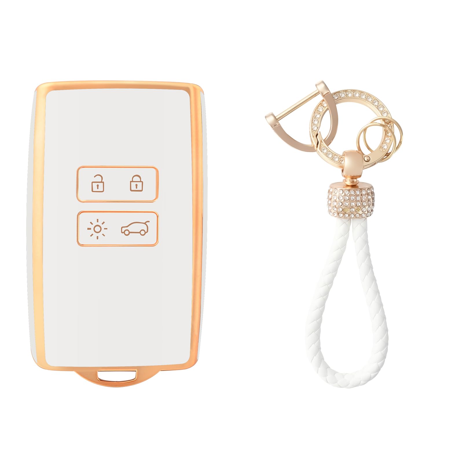 

Car Key Fob Cover Case with Keychain For Renault Clio Espace Master Talisman Megane Scenic Kadjar Captur Koleos Zoe Dacia Duster