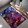 Cartoon Ghosts and Spirits Pattern Rug for Home Décor Suitable for Use As an Anti-slip Game Mat for Living Room and Bedroom Sofas