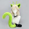 Furry Faux Furs Cats Ears Headbands Foxes Tail Animal Cosplay Costume Plush Alien Creature Costume Accessory for Roleplay Looks, Cosplay Gatherings,