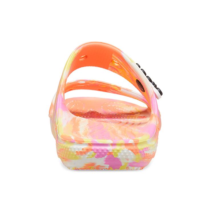 Crocs Classic Clog Marble Beach Unisex Red Multi Color Slippers 'Red' 207701-83F