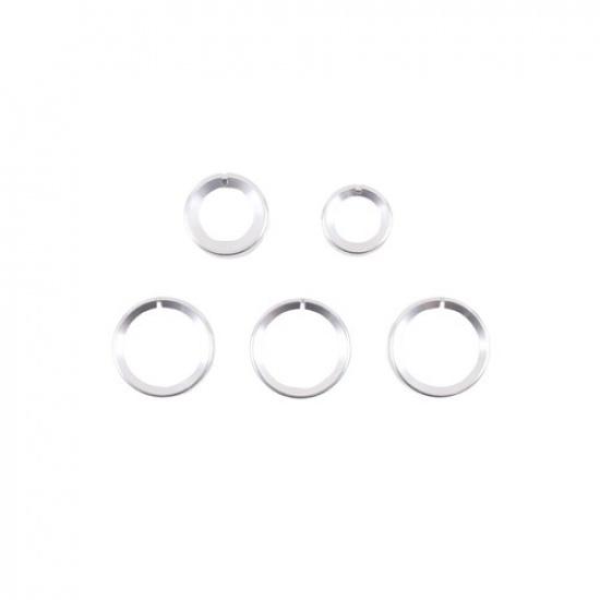 Alloy Center Console Switch Button Ring Knob Covery trim For Hummer H3 2005-09
