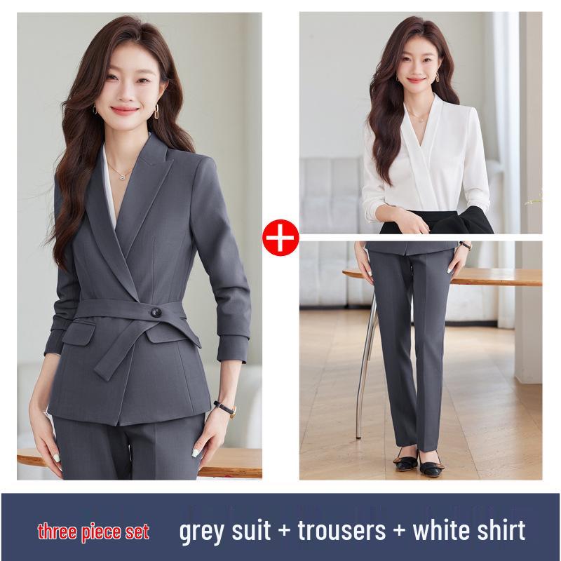 2024 Autumn/Winter Women's Versatile Professional Suit Set with Blazer