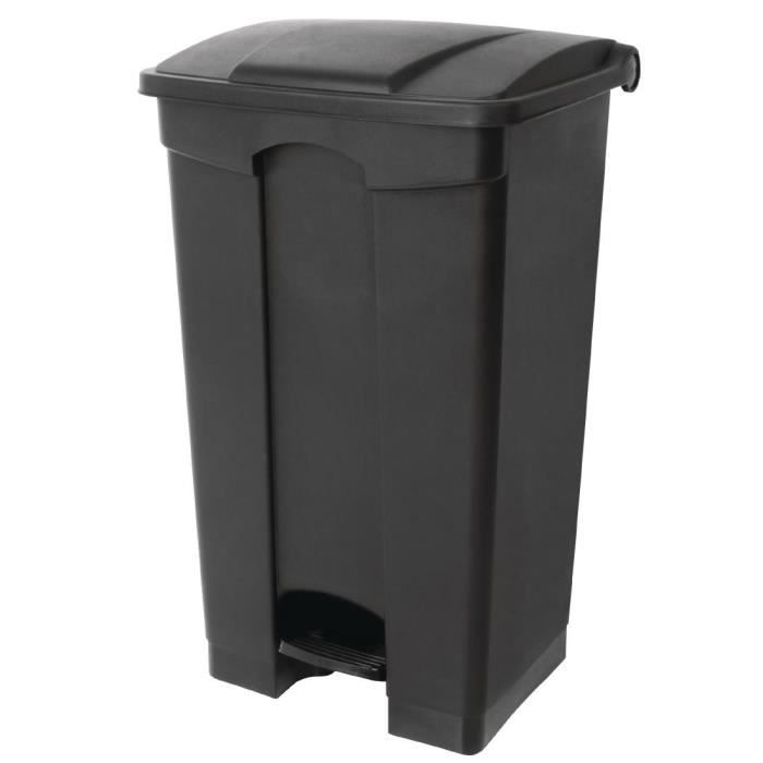 Poubelle de Cuisine - JANTEX - 45 Litres - Pédale - Polypropylène - Noir