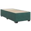 Box Spring Bed with Mattress Dark Green 80 x 200 cm Velvet
