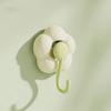 Flower Shape Vacuum Hangers Plastic Towel Hook Multipurpose Suction Cup Hook  Bathroom