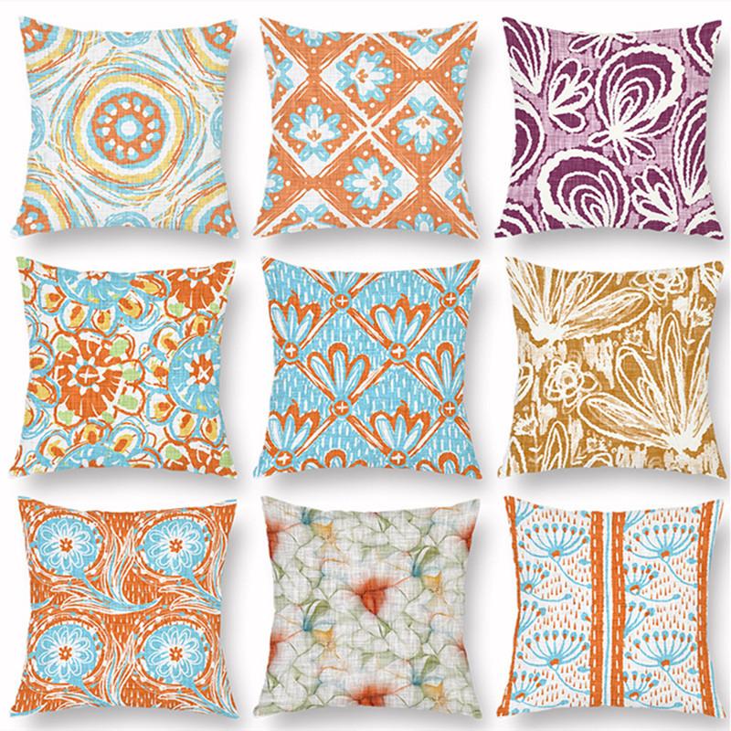 Satın alın Colorful Striped Plaid Pillowcase Peach Skin Pillowcase