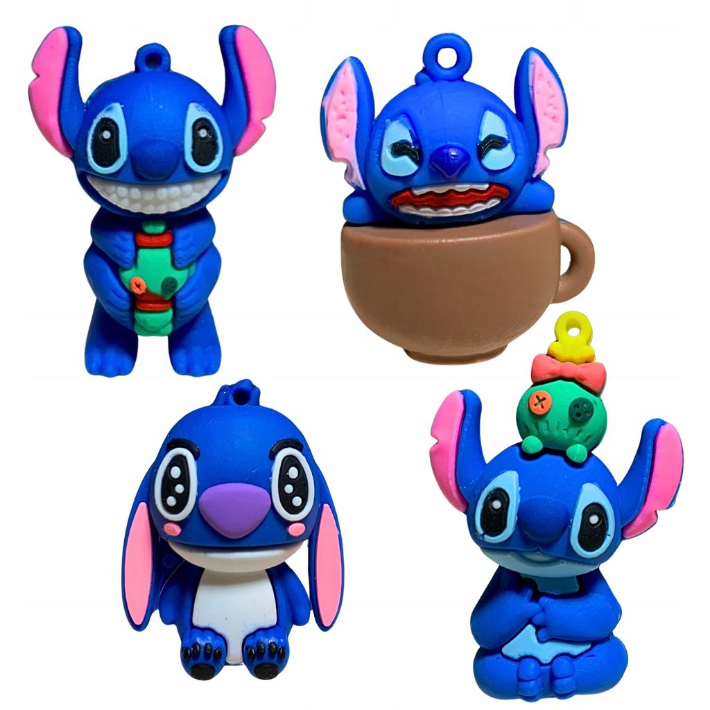 Zestaw 8 Figurek Stitch Lilo I Stich Gumowe Kolekcjonerskie Dla Dzieci
