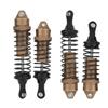 4pcs Aluminum Alloy Metal Front   Rear Shocks Struts Damper Fit for 1 10 Traxxas SLASH RC CarLight Coffee