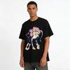 K-Pop Style Trendy Printed Top Cool Anime Character Pattern Loose Casual Unisex Tee Pure cotton T-shirt