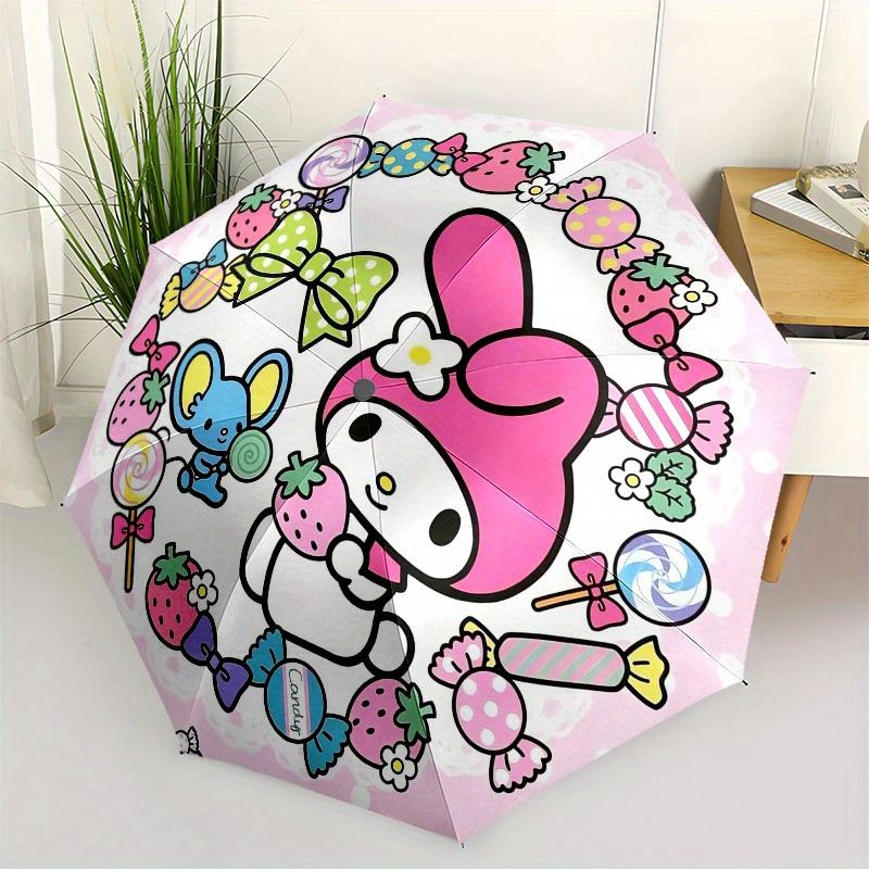 

1pc My Melody Candy Land Umbrella with Plastic Handle,Suitable for All Seasons Home Travel Outdoor UmbrellaSanlio581