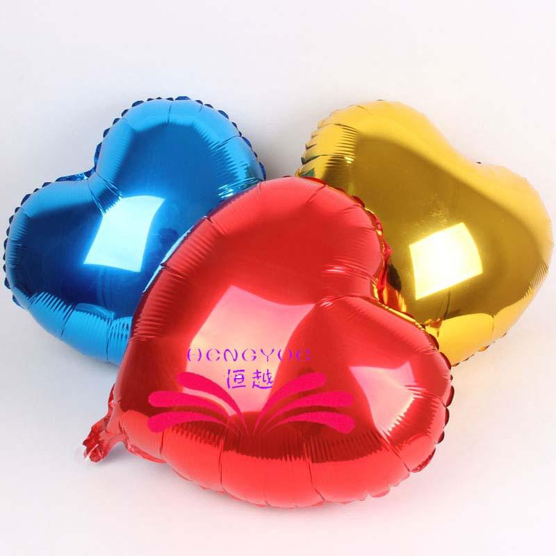 10pcs 18 Inch Rose Gold Red Foil Heart Balloons Marriage Helium Inflatable Balloon  Wedding Birthday Party Decor