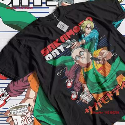 Sakamoto Days T Shirt Taro Anime Nagumo Girl GifT All Size Vintage Washed Stretched Designer Clothes Stylish Homme Fashion