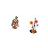 Horse Clock Desktop Figurine Decoration Crafts Collection Statue Animal Table Paper