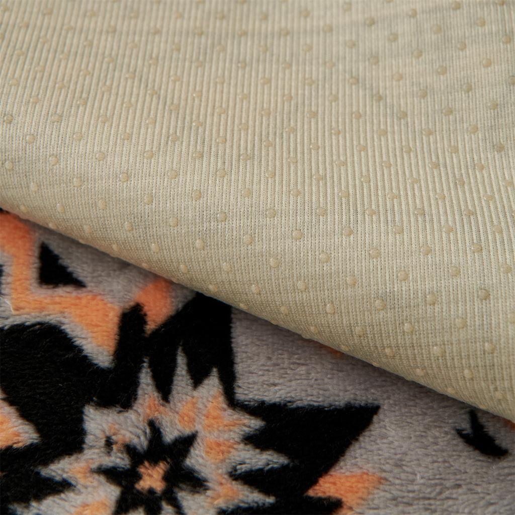 1pc Boho Print Flannel Fleece Autumn/Winter Thicken Plush Sofa Cover for Living Room Couch Cushion Slipcover Furniture Decor