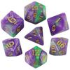 7-pack Dice with Carryall D4 D6 D8 D10 D D12 D20 Polyhedral Board Game Pieces