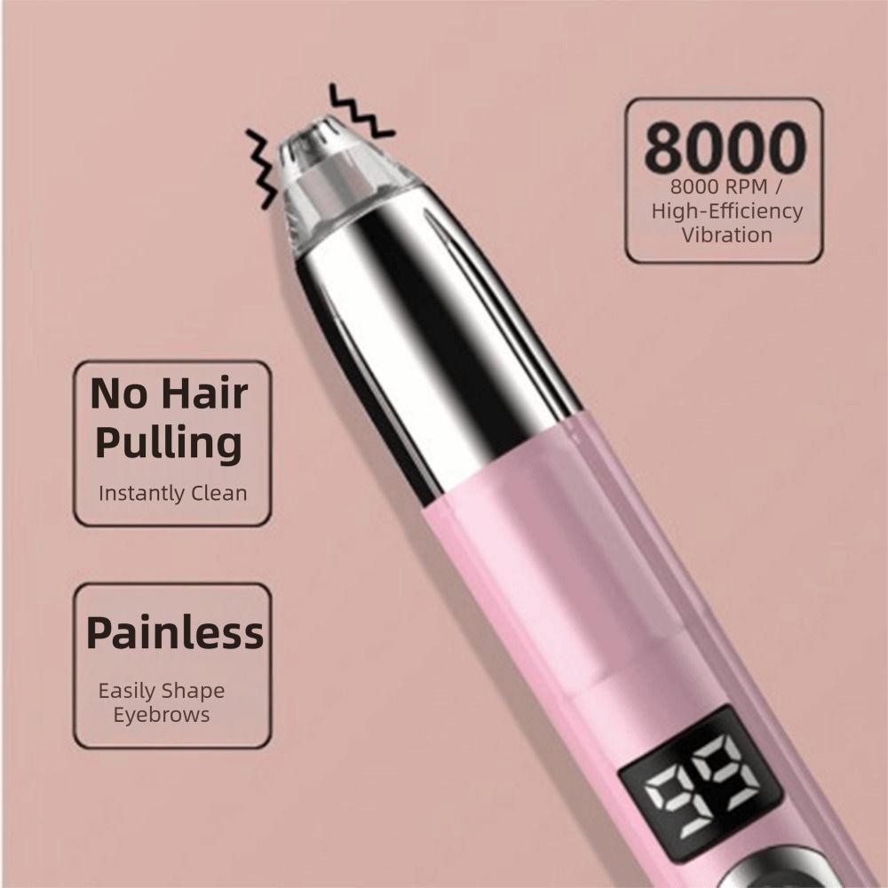 Digital Display Eyebrow Hair Remover Rechargeable Facial Hair Trimmer Eyebrow Trimming