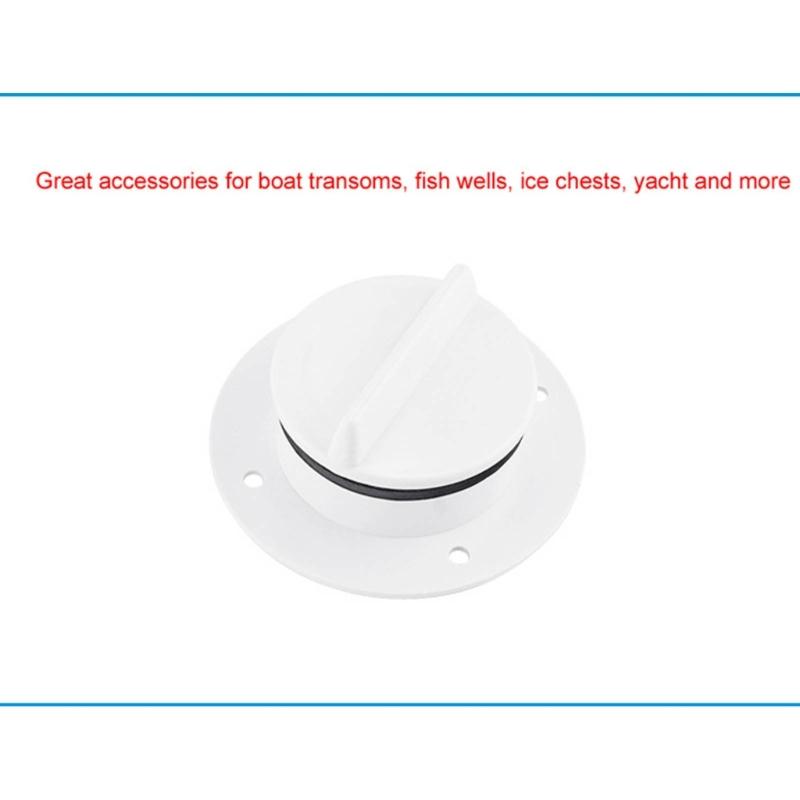 Anti-Ultraviolett-Nylon Marine Bootsdeck-Abflussventil - Schraubkappe Stöpsel Zubehör für Yacht-Entwässerungsbeschläge Ersatz