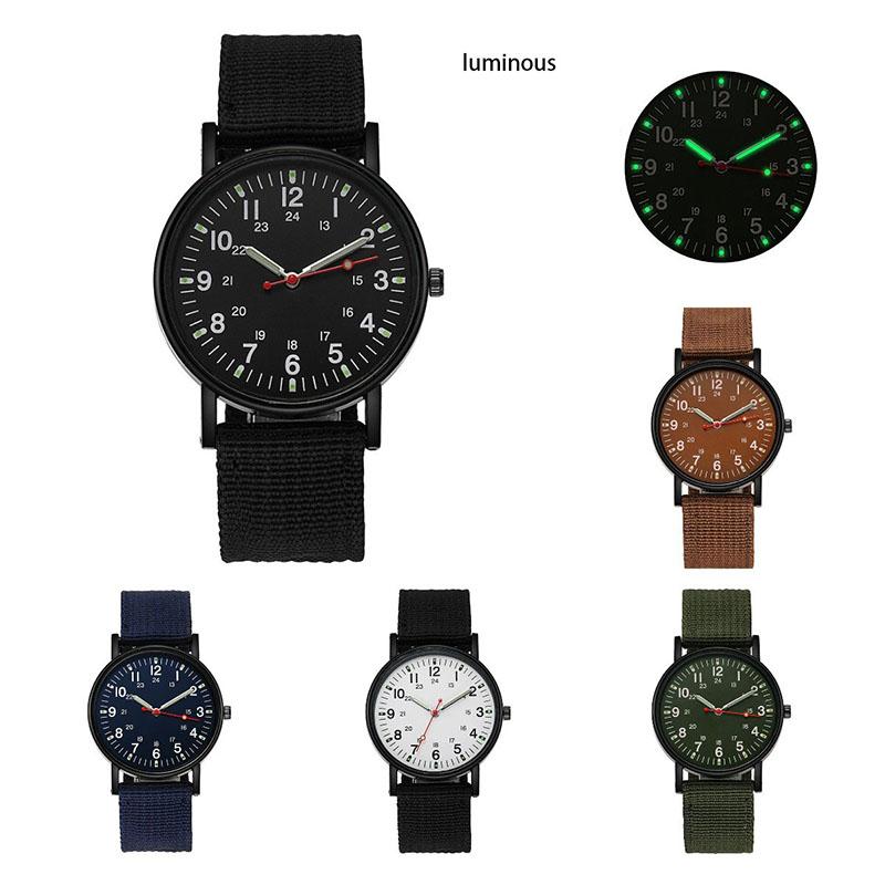Wrist Men Analog Quartz Analog Watch Nylon Woven Strap Casual Present Sports